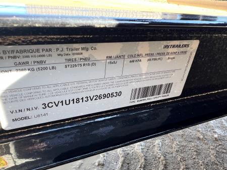 New 2027 PJ Trailers 14' ATV Utility U8 5K Axle Utility Trailer
