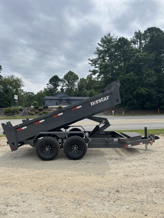 New 2027 Norstar DCB Series / 72" X 12' / 2-5,200# Electric Brake Axles / Scissor Hoist / Barn Door Rear Gates / Ramps