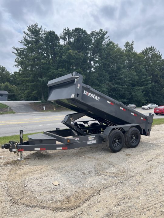 New 2027 Norstar DCB Series / 72" X 12' / 2-5,200# Electric Brake Axles / Scissor Hoist / Barn Door Rear Gates / Ramps