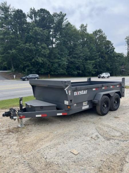 New 2027 Norstar DCB Series / 72" X 12' / 2-5,200# Electric Brake Axles / Scissor Hoist / Barn Door Rear Gates / Ramps