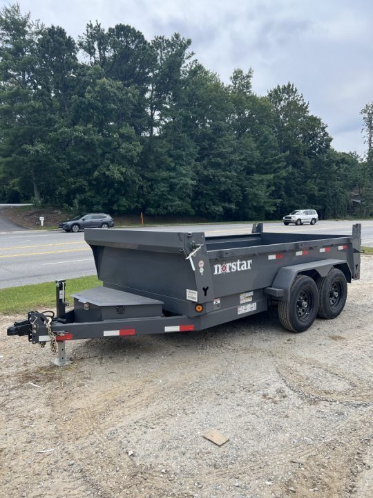 New 2027 Norstar DCB Series / 72" X 12' / 2-5,200# Electric Brake Axles / Scissor Hoist / Barn Door Rear Gates / Ramps