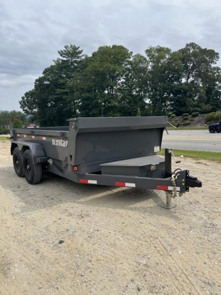 New 2027 Norstar DCB Series / 72" X 12' / 2-5,200# Electric Brake Axles / Scissor Hoist / Barn Door Rear Gates / Ramps