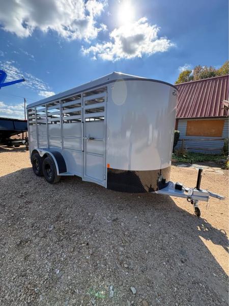 New 2027 Delta Mfg 16' Stock Bumper Pull Horse Trailer