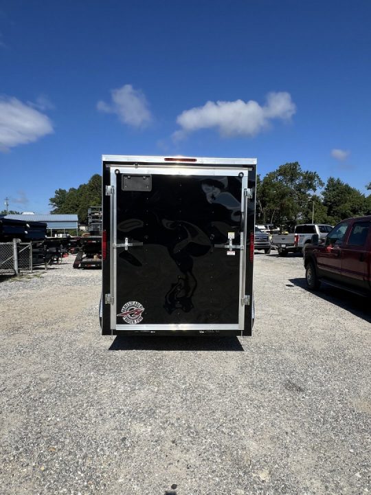 New 2027 Homesteader Trailer / 610IS Cargo / Enclosed Trailer / 6'6" Interior Height / Black in color / Side Door and Ramp Rear Door