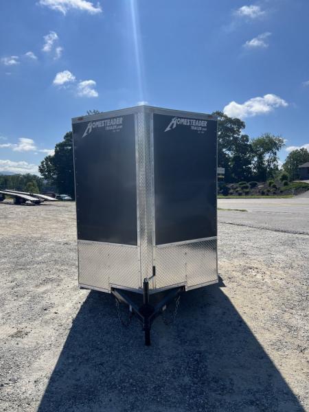 New 2027 Homesteader Trailer / 610IS Cargo / Enclosed Trailer / 6'6" Interior Height / Charcoal Gray in color / Side Door w/ RV Door Lock and Ramp Rear Door