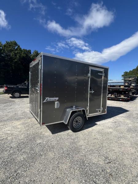 New 2027 Homesteader Trailer / 610IS Cargo / Enclosed Trailer / 6'6  Interior Height / Charcoal Gray in color / Side Door w/ RV Door Lock and Ramp Rear Door