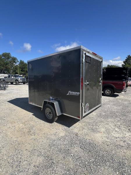 New 2027 Homesteader Trailer / 610IS Cargo / Enclosed Trailer / 6'6" Interior Height / Charcoal Gray in color / Side Door w/ RV Door Lock and Ramp Rear Door
