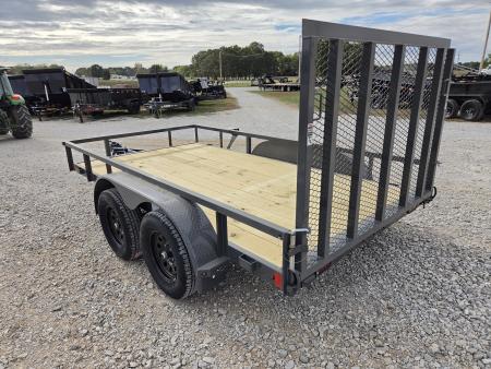 New 2027 Lamar 77X12 TANDEM 7K TUBETOP UTILITY W/4' SPRING GATE