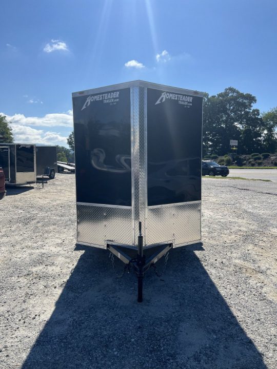 New 2027 Homesteader Trailer / 612IS / 6' wide x 12' Long / 32" Side Door / Ramp Rear Door / 6'6' Interior Height / .080 Black Aluminum