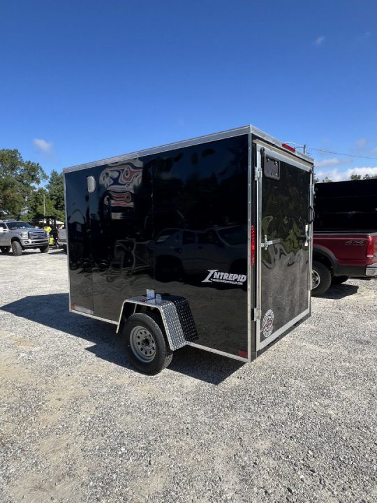 New 2027 Homesteader Trailer / 612IS / 6' wide x 12' Long / 32" Side Door / Ramp Rear Door / 6'6' Interior Height / .080 Black Aluminum