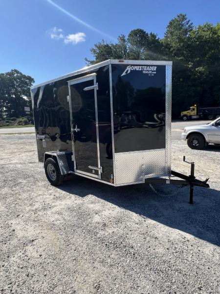New 2027 Homesteader Trailer / 612IS / 6' wide x 12' Long / 32" Side Door / Ramp Rear Door / 6'6' Interior Height / .080 Black Aluminum