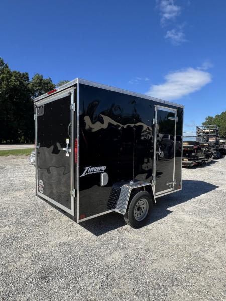 New 2027 Homesteader Trailer / 612IS / 6' wide x 12' Long / 32  Side Door / Ramp Rear Door / 6'6' Interior Height / .080 Black Aluminum