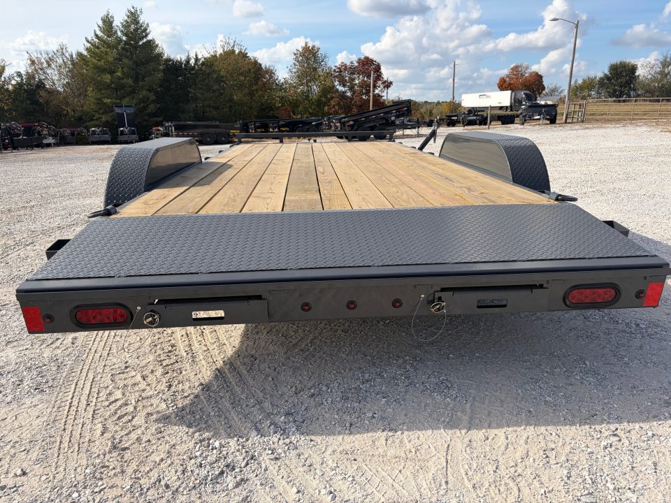 New 2027 Lamar Trailers TANDEM CH W/ 2' DOVE/ SLIDE IN RAMPS/ REMOVABLE FENDERS/ 83X18 Car Hauler