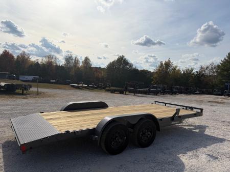New 2027 Lamar Trailers TANDEM CH W/ 2' DOVE/ SLIDE IN RAMPS/ REMOVABLE FENDERS/ 83X18 Car Hauler