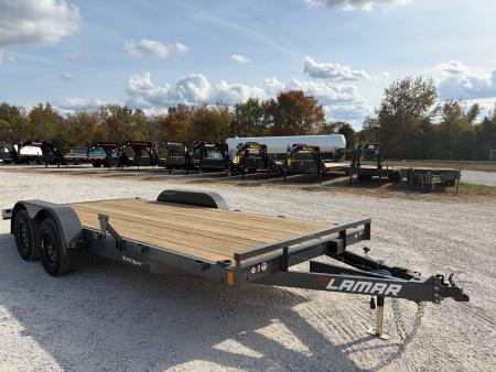 New 2027 Lamar Trailers TANDEM CH W/ 2' DOVE/ SLIDE IN RAMPS/ REMOVABLE FENDERS/ 83X18 Car Hauler