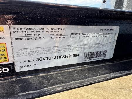 New 2027 PJ Trailers U8141 5k Utility Trailer