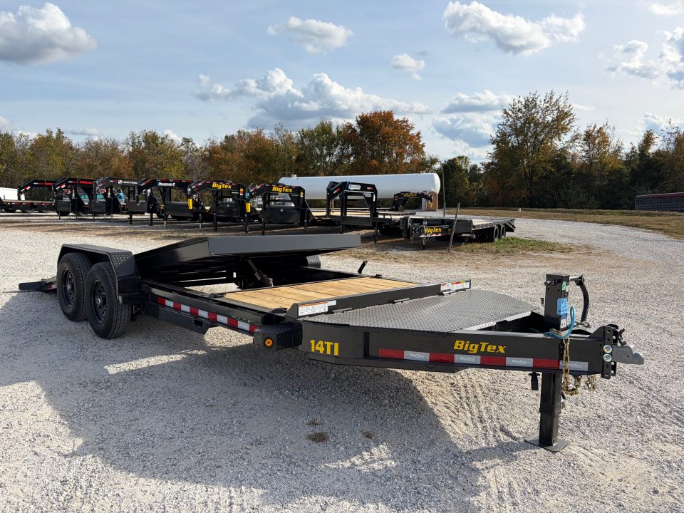 New 2027 Big Tex Trailers 14TI TANDEM GRAVITY TILT W/ 16' STATIONARY & 6' TILT DECKS/ I-BEAM/ 83X20 Tilt Trailer