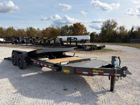 New 2027 Big Tex Trailers 14TI TANDEM GRAVITY TILT W/ 16' STATIONARY & 6' TILT DECKS/ I-BEAM/ 83X20 Tilt Trailer