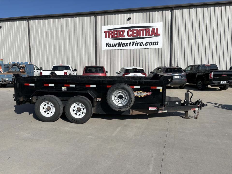 Used 2021 H&H 14ft Dump Trailer 7k axles 2ft sides