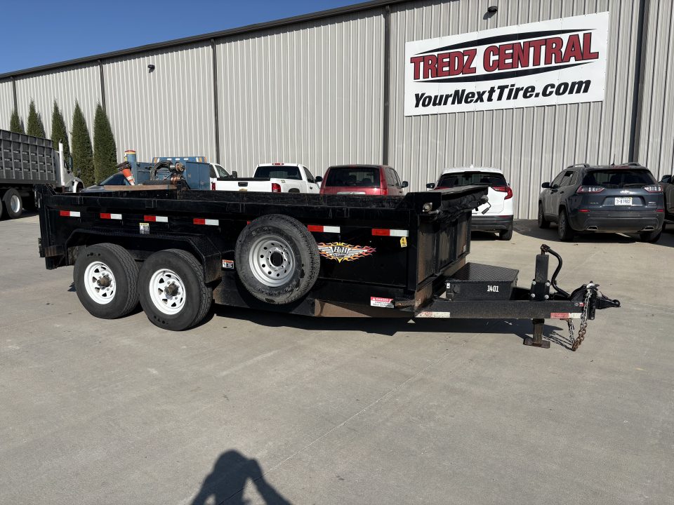 Used 2021 H&H 14ft Dump Trailer 7k axles 2ft sides