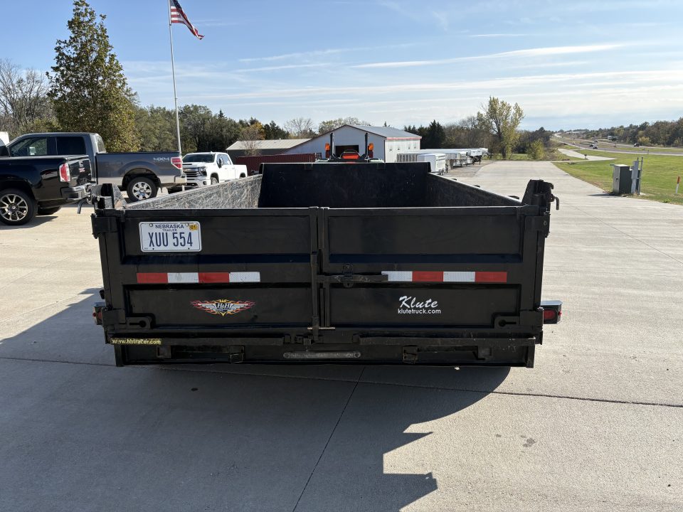 Used 2021 H&H 14ft Dump Trailer 7k axles 2ft sides