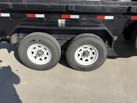 Used 2021 H&H 14ft Dump Trailer 7k axles 2ft sides