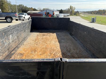 Used 2021 H&H 14ft Dump Trailer 7k axles 2ft sides