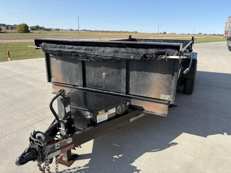 Used 2021 H&H 14ft Dump Trailer 7k axles 2ft sides