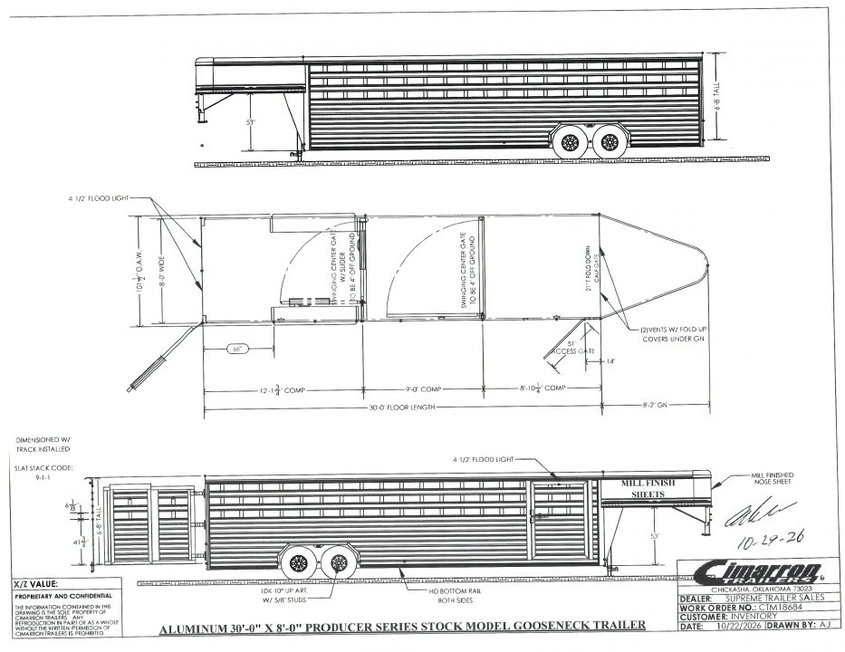 New 2027 Cimarron Producer Series 8684