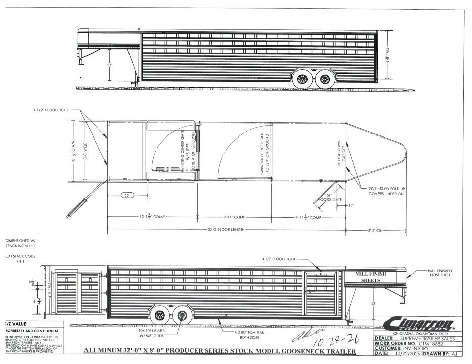 New 2027 Cimarron Producer Series 8682