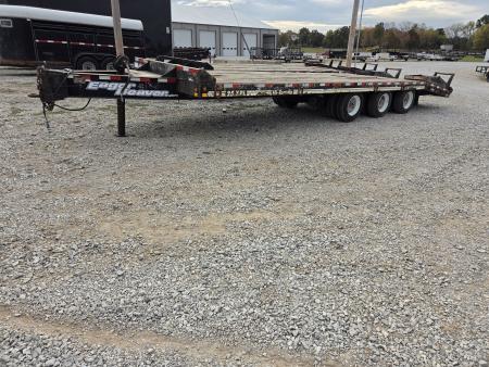 Used 2008 Eager Beaver 102X30 TRIPLE PINTLE W/3-22.5K AIR BRAKE AXLES OAK FLOOR 6'DOVE FLIPOVER RAMPS & AIR LIFT FRONT AXLE