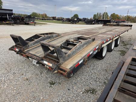 Used 2008 Eager Beaver 102X30 TRIPLE PINTLE W/3-22.5K AIR BRAKE AXLES OAK FLOOR 6'DOVE FLIPOVER RAMPS & AIR LIFT FRONT AXLE
