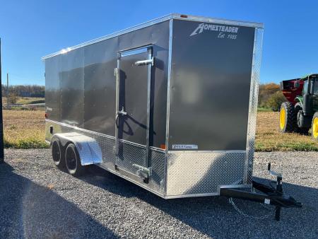 New 2027 Homesteader Trailer 7 x 16 Tandem Axle OHV Pkg Cargo / Enclosed Trailer