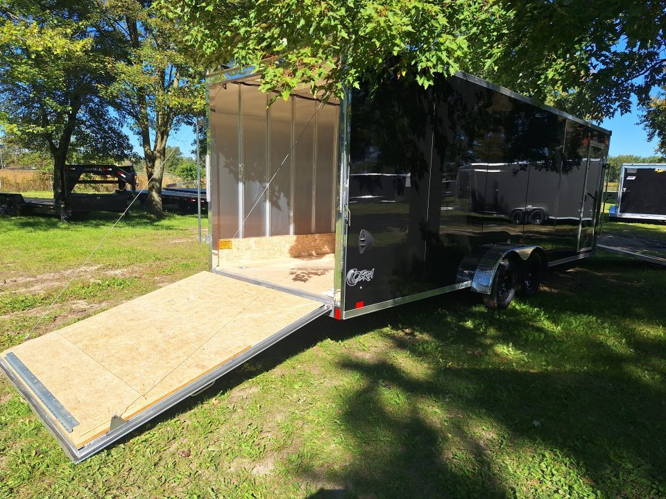 New 7X29 Stealth Trailers 4 place Snowmobile Trailer Aluminum
