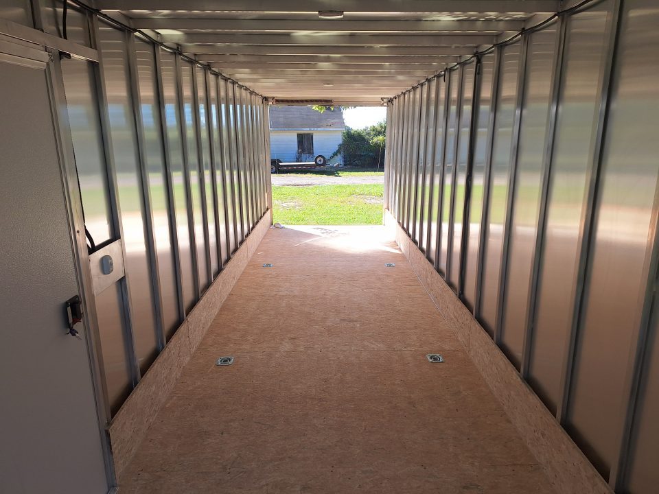 New 7X29 Stealth Trailers 4 place Snowmobile Trailer Aluminum