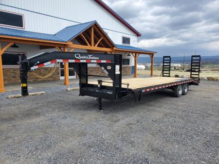 New 2027 Quality Trailers Pro-Grade Gooseneck / Pop Up Dove Tail / 24' / 17000 GVWR