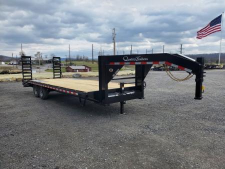 New 2027 Quality Trailers Pro-Grade Gooseneck / Pop Up Dove Tail / 24' / 17000 GVWR