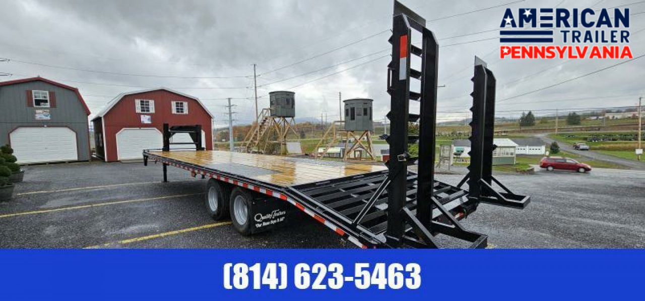 New 2027 Quality Trailers Pro Grade Gooseneck Trailer / 30' / 25K GVWR / Pop-up Dovetail