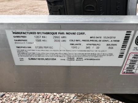Used 2020 H&H Trailers 10' Aluminum Utility Trailer