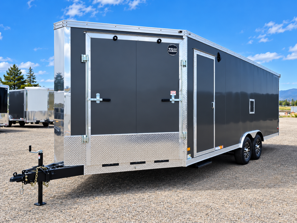 New 2027 Wells Cargo 8.5x28 10k Snowmobile Trailer