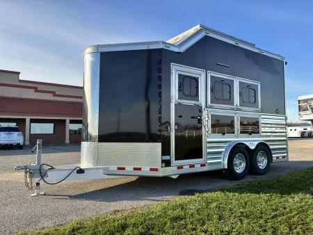 Used 2018 Cimarron Trailers Custom 3 Horse Bumper Pull Horse Trailer