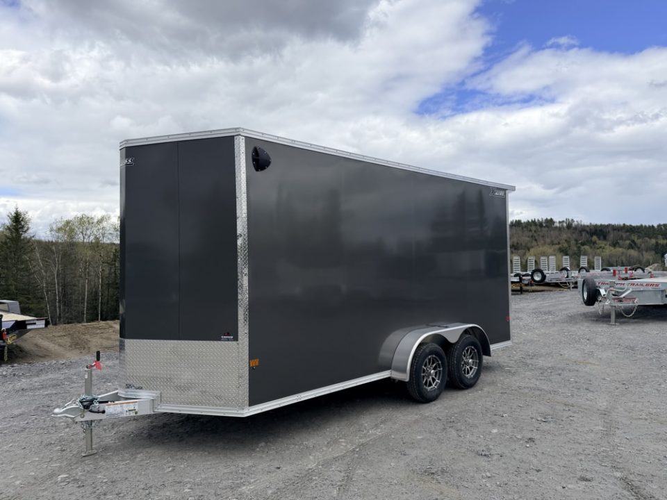 New 2026 XPRESS 7' x 16' Aluminum Enclosed Cargo Trailer w/ 12" Extra Height & Ramp Door!