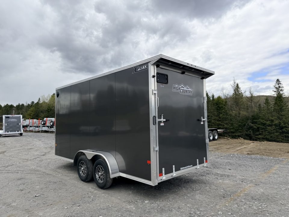 New 2026 XPRESS 7' x 16' Aluminum Enclosed Cargo Trailer w/ 12" Extra Height & Ramp Door!