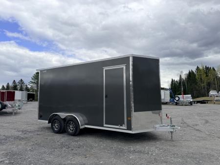 New 2026 XPRESS 7' x 16' Aluminum Enclosed Cargo Trailer w/ 12" Extra Height & Ramp Door!