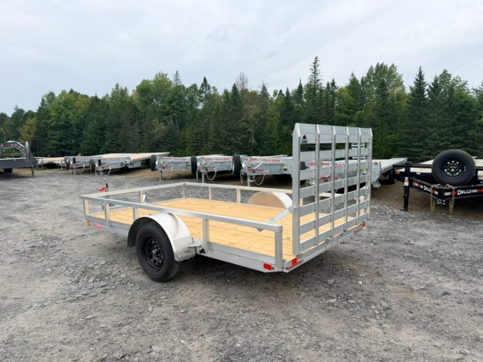 New 2027 High Country 80" x 12' Aluminum Single Axle Open Landscape Utility Trailer