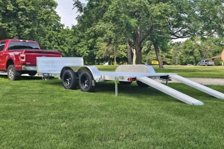 New 2026 Aluma 82 X 20 ESA WITH ROCK GUARD Car / Racing Trailer