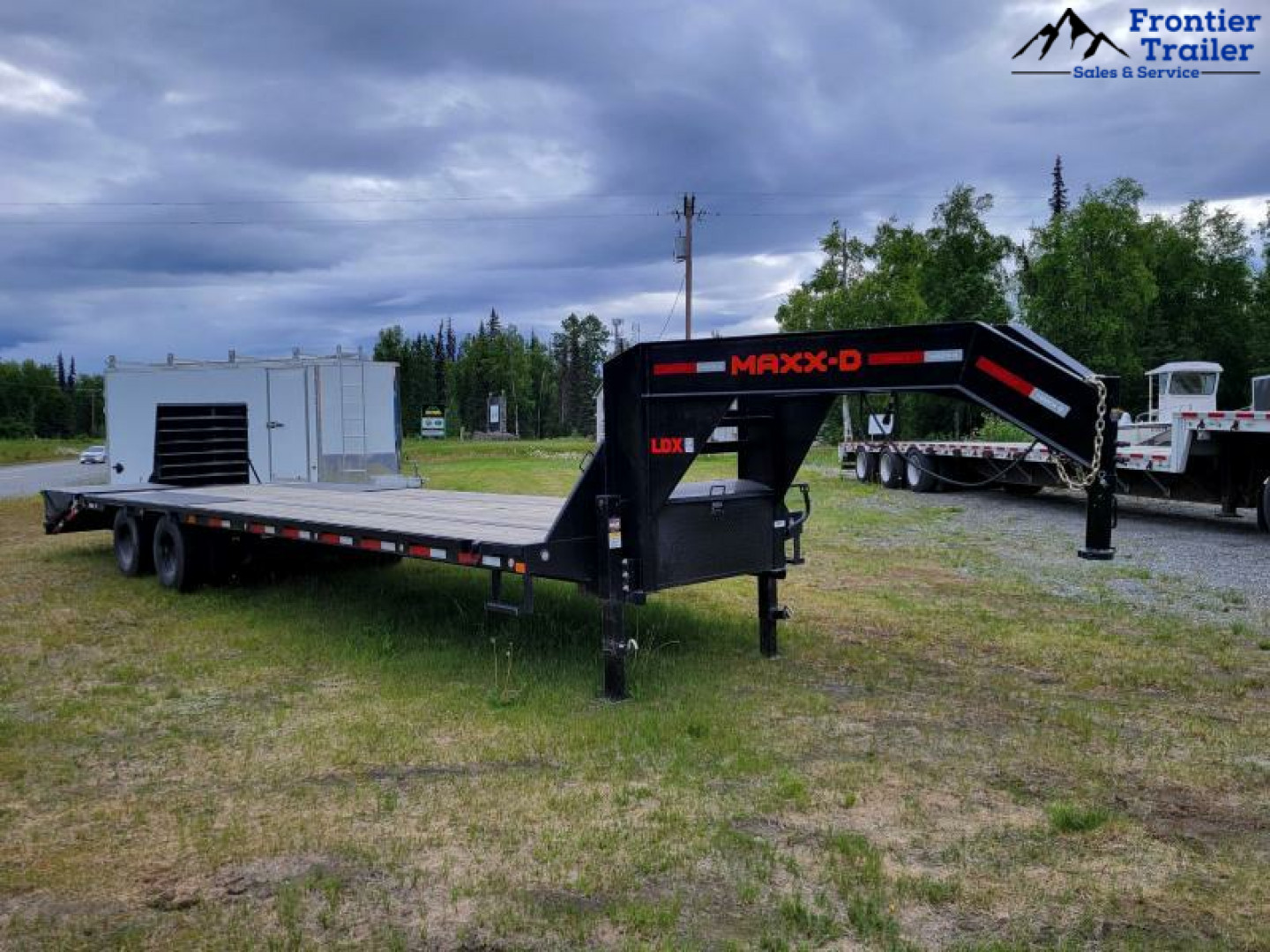 Used 32' MAXXD Low Pro Equipment Trailer