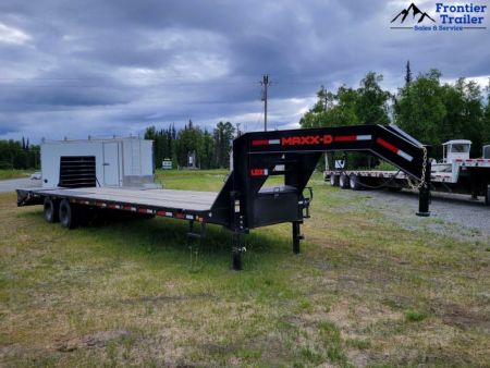 Used 32' MAXXD Low Pro Equipment Trailer