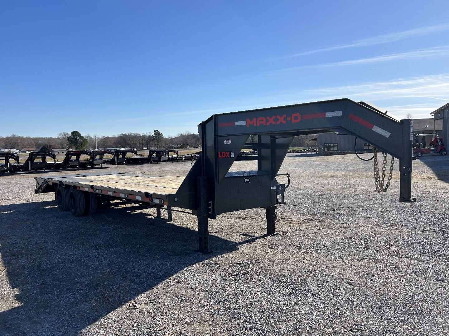 Used 2024 MAXXD Gooseneck Flatbed Trailer | 102" x 28' 30K GVWR