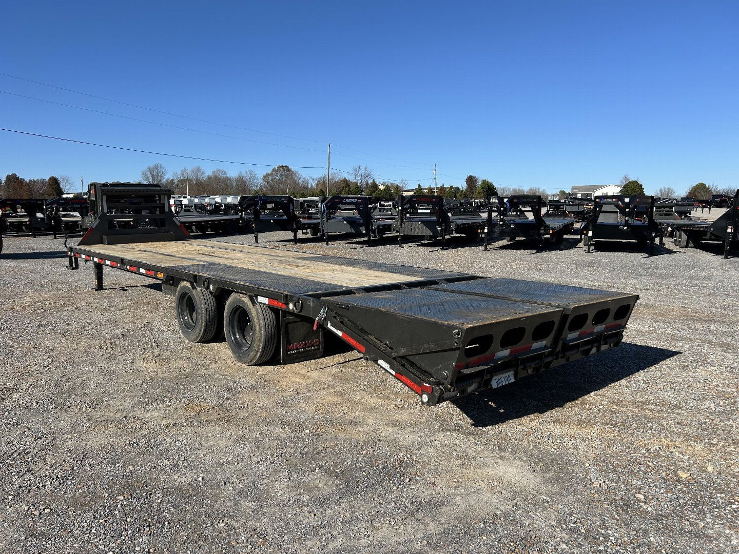 Used 2024 MAXXD Gooseneck Flatbed Trailer | 102" x 28' 30K GVWR